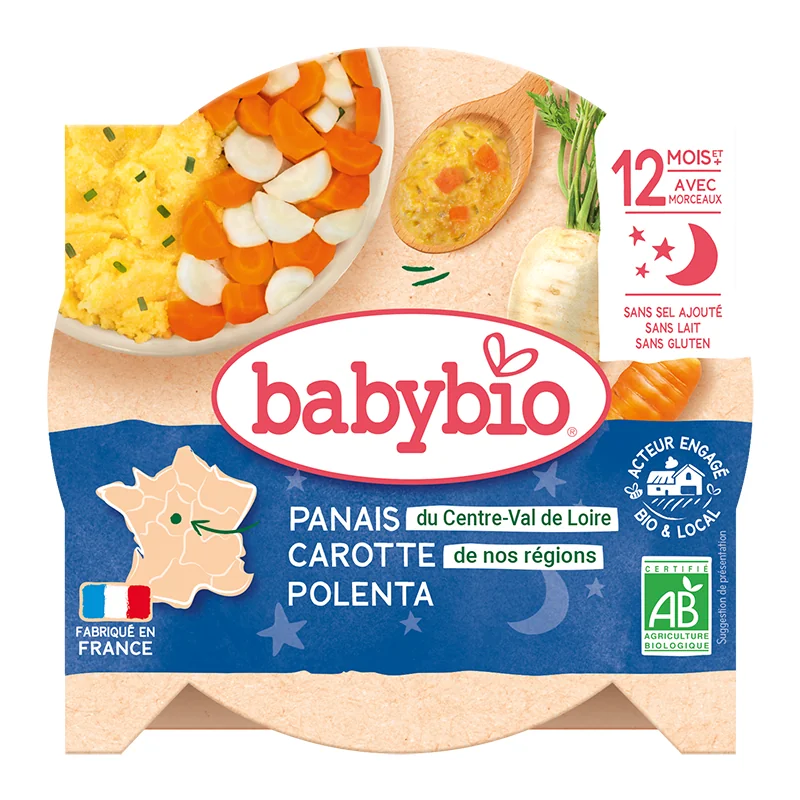Meniu deliciu cu pastarnac, morcovi si mamaliguta, 230g, BabyBio
