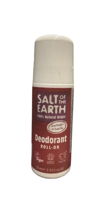 Deodorant Salt Of The Earth Pure Aura Lavanda si Vanilie, 100ml, Crystal Spring