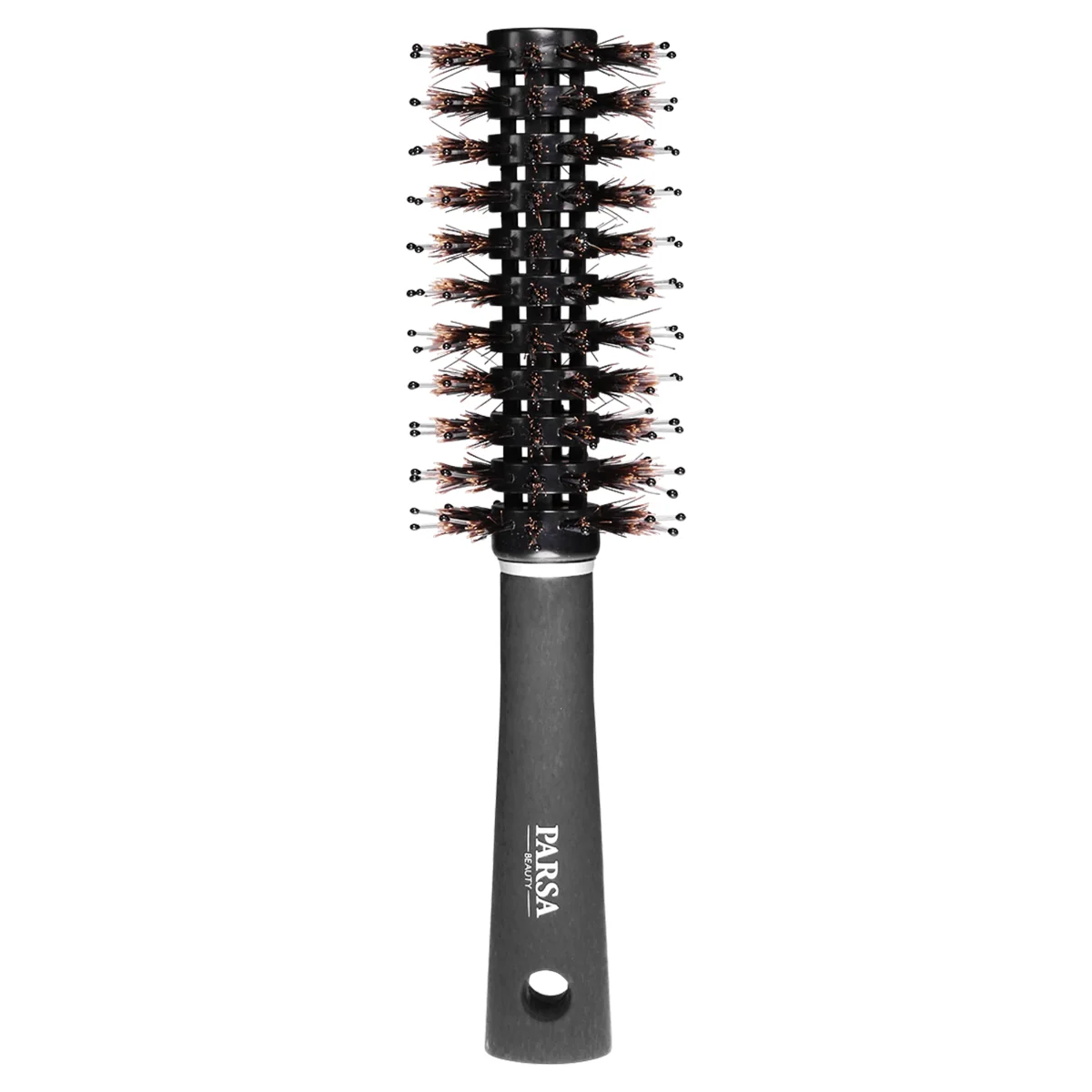 Perie de par pentru fohn rotunda Trend Line Negru, 1 bucata, Parsa Beauty