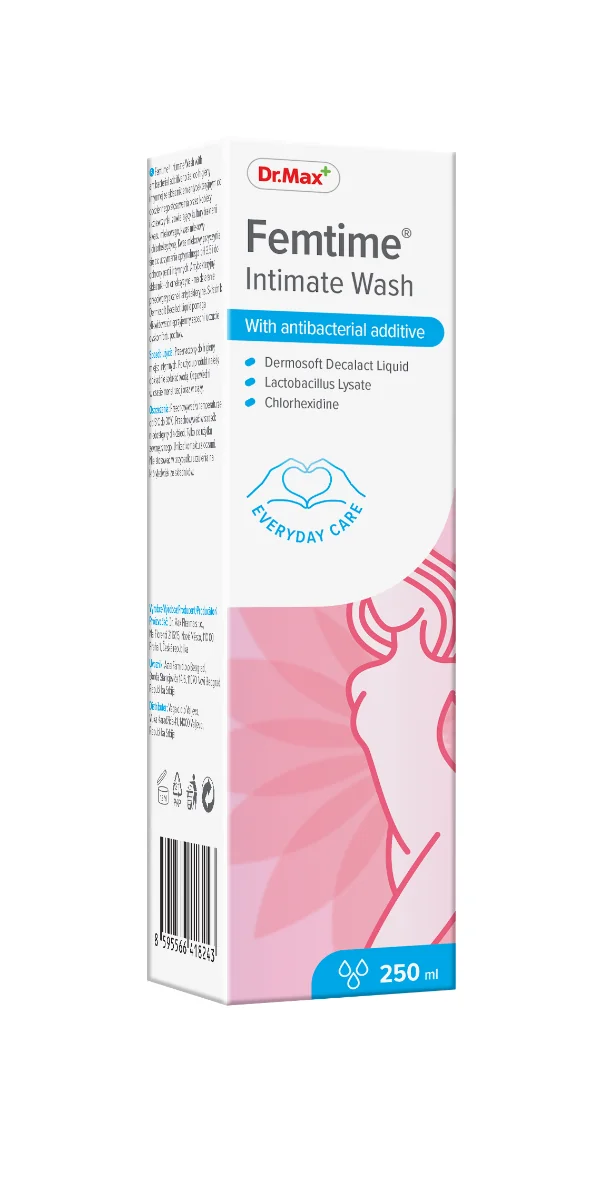 Dr. Max Femtime Gel intim antibacterian, 250ml