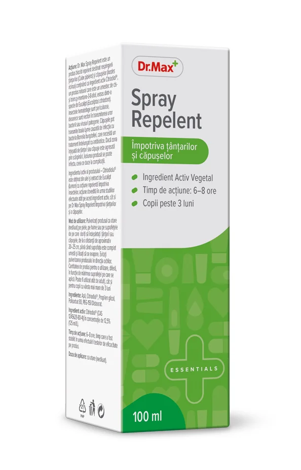 Dr. Max Spray impotriva tantarilor si capuselor, 100ml