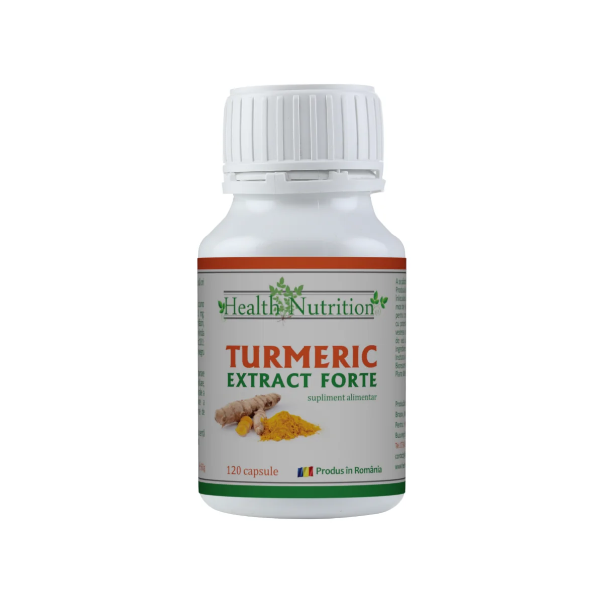 Turmeric Extract Forte Natural, 120 capsule, Health Nutrition