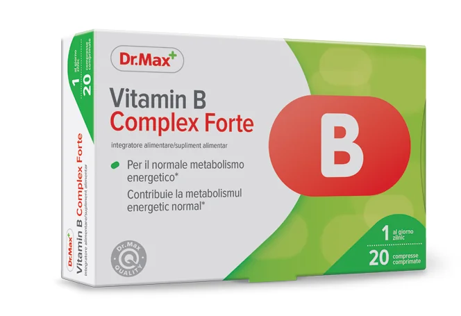Dr. Max Vitamina B Complex Forte, 20 comprimate