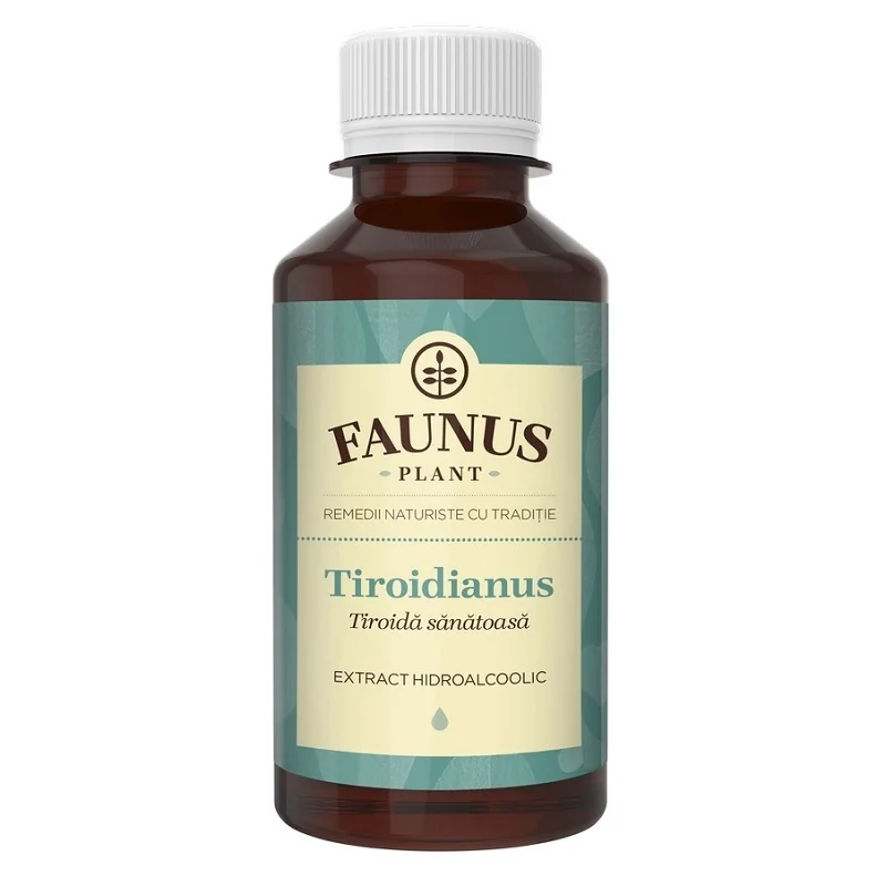 Tinctura pentru hormoni tiroidieni Tiroidianus, 200ml, Faunus Plant