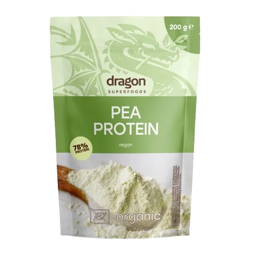 Pudra proteica din mazare galbena bio, 200g, Dragon Superfoods