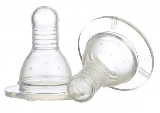 Set 2 tetina silicon 3M+ Baby, 2 bucati, Minut