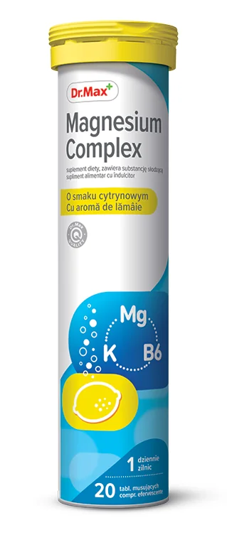 Dr. Max Magnesium Complex, 20 comprimate efervescente