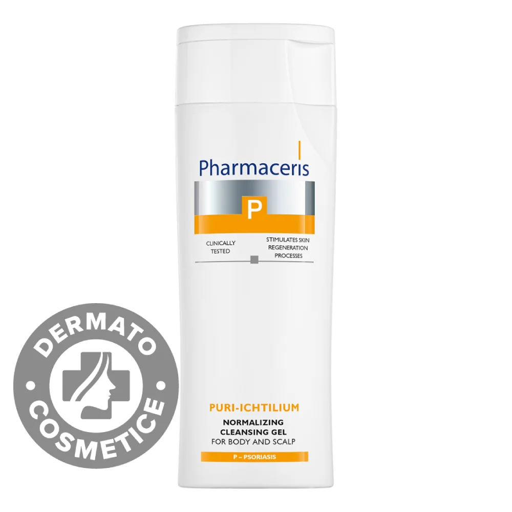 Gel de spalare pentru corp si scalp Puri-Ichtilium P, 225ml, Pharmaceris