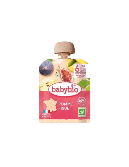 Piure de mere si smochine Bio, 90g, BabyBio