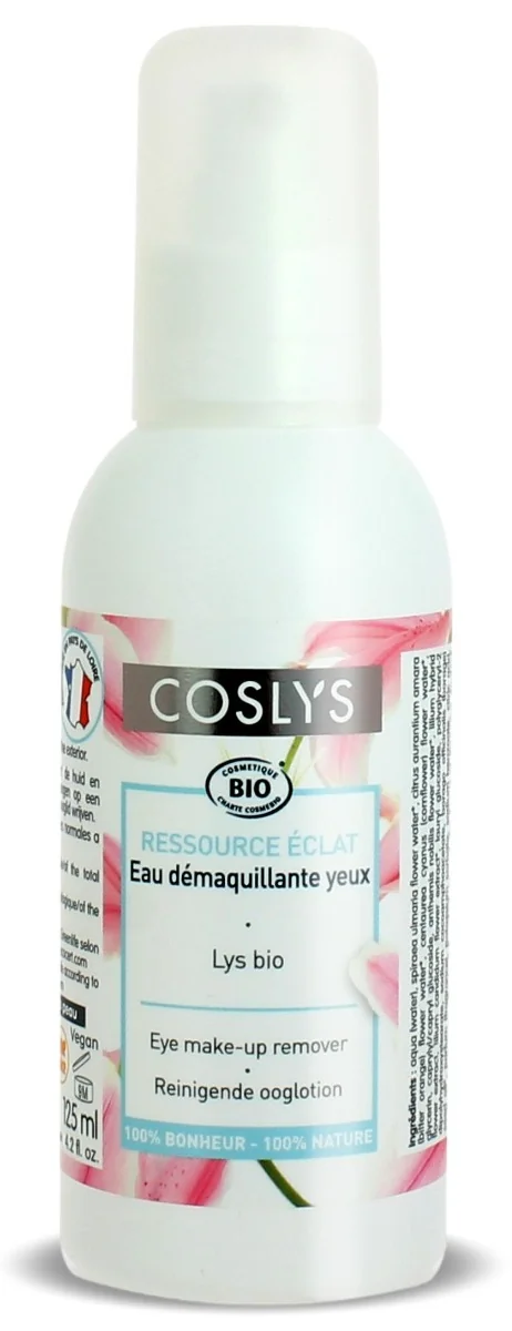 Apa demachianta bio cu extract de crin pentru ochi si pleoape, 125ml, Coslys