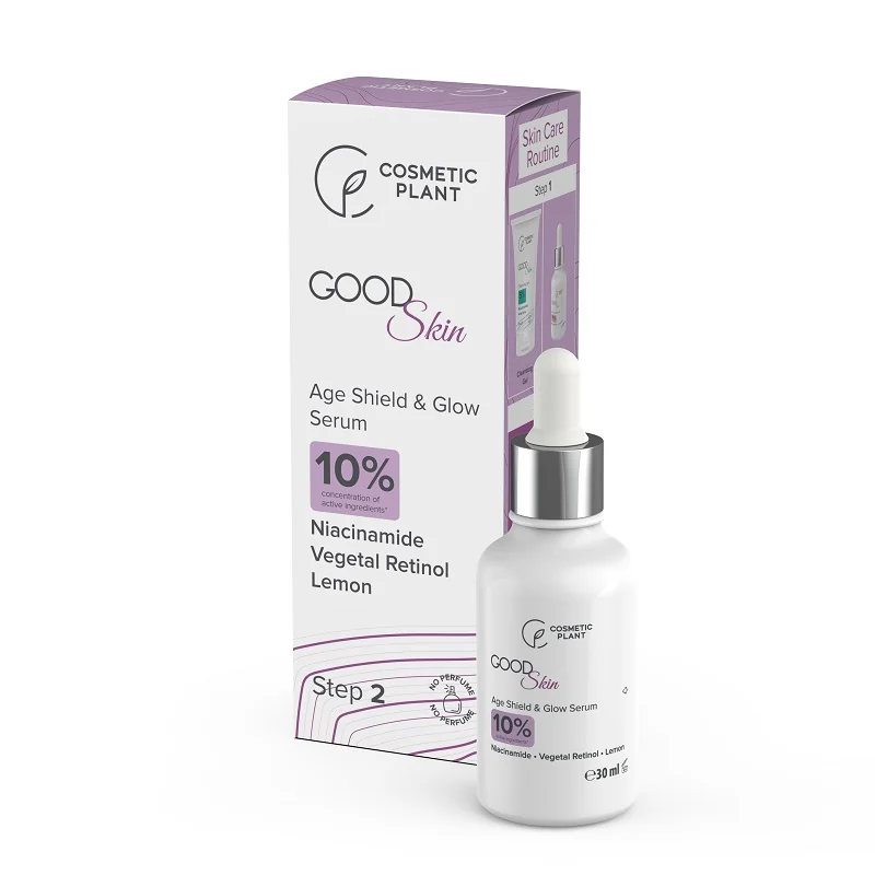 Ser antirid cu niacinamida retinol si extract de lamaie, 30ml, Cosmetic Plant