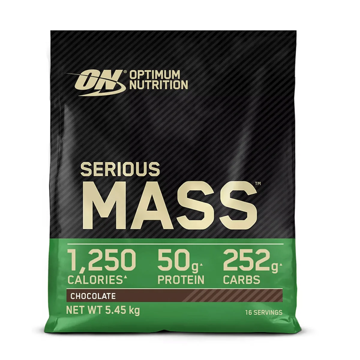 Gainer pudra proteica proteine din zer 100% Serious Mass Ciocolata, 5.45kg, Optimum Nutrition