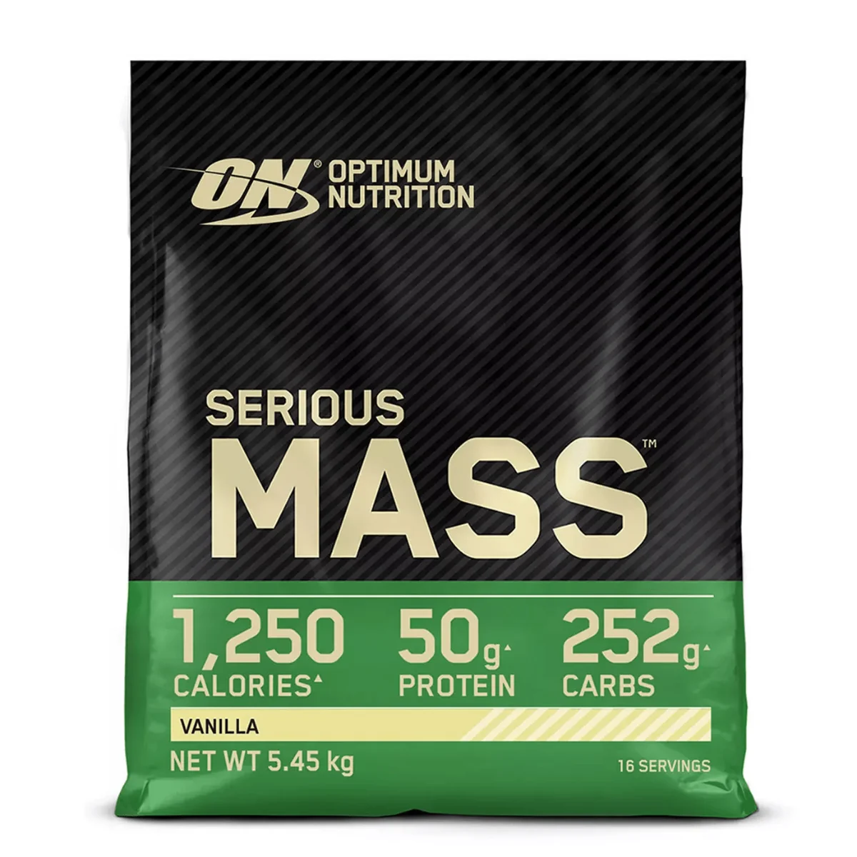 Gainer pudra proteica proteine din zer 00% Serious Mass Vanilie 5.45kg, Optimum Nutrition