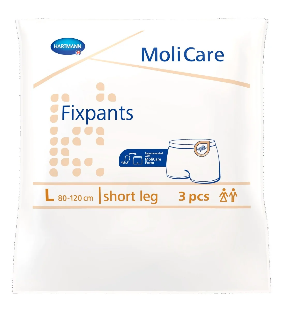 Pantaloni Pentru Fixarea Tampoanelor Large Molicare, 3 Bucati, Hartmann