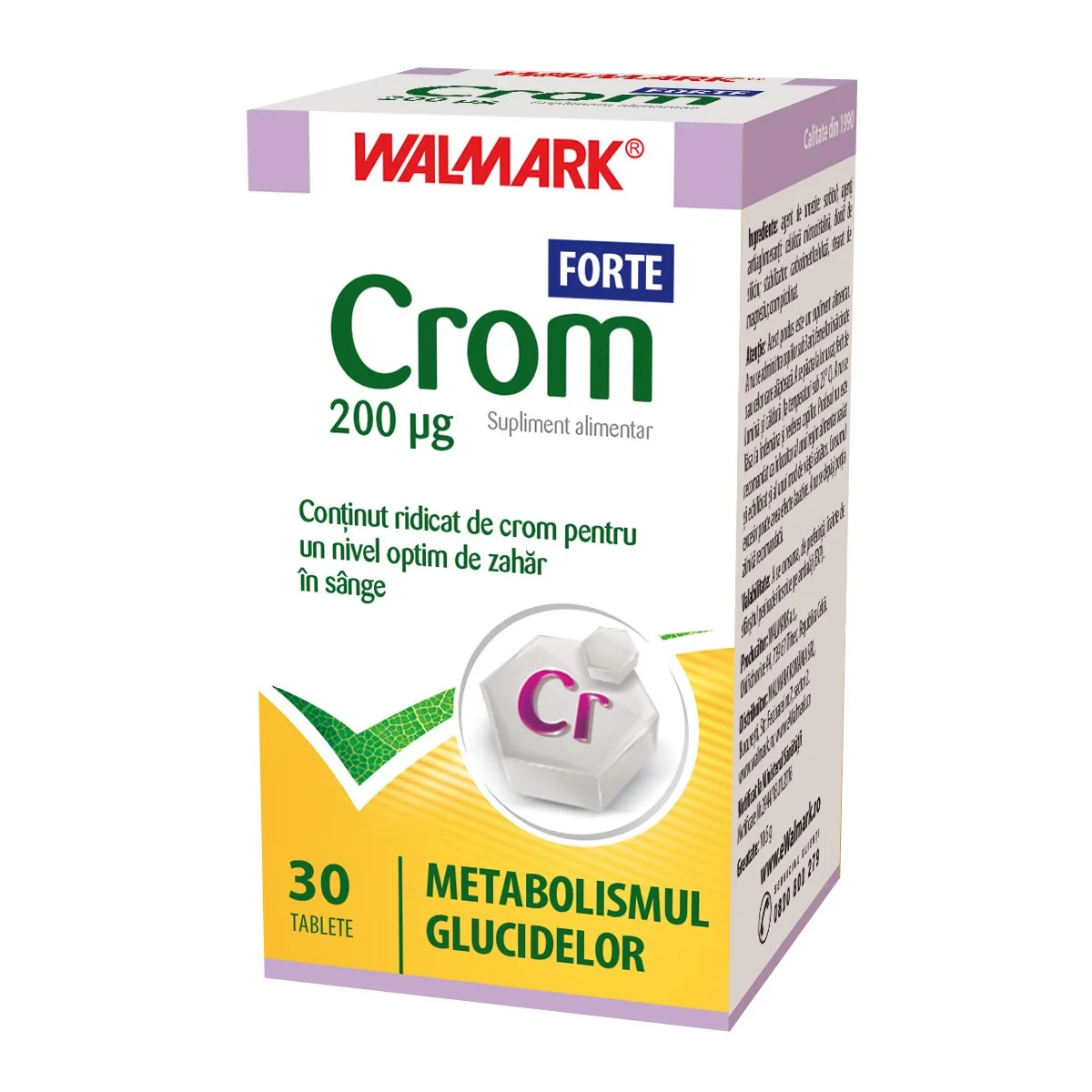 Crom Forte, 30 Tablete, Walmark