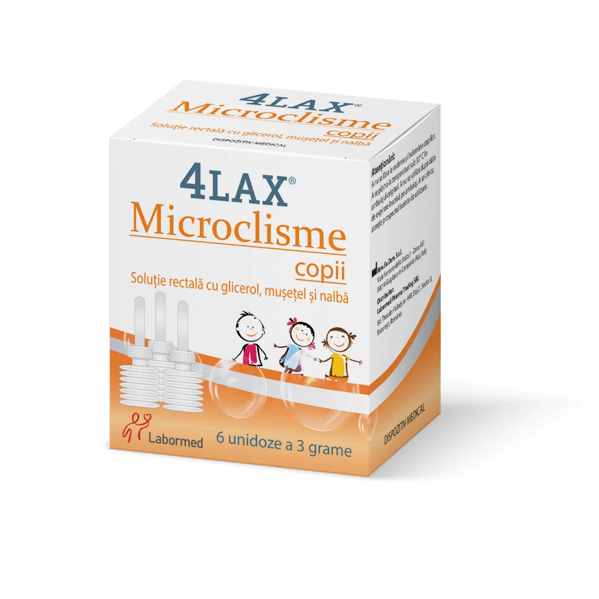 Microclisme Pentru Copii 4Lax, 6 Unidoze, Labormed