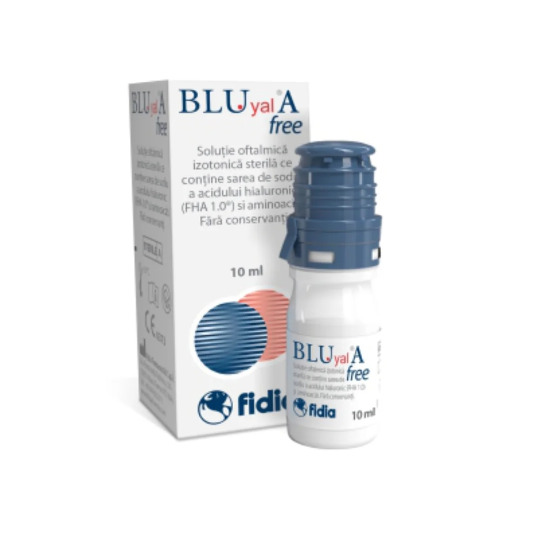 Blu Yal A 0.15% Solutie Oftalmica Free, 10ml, Fidia