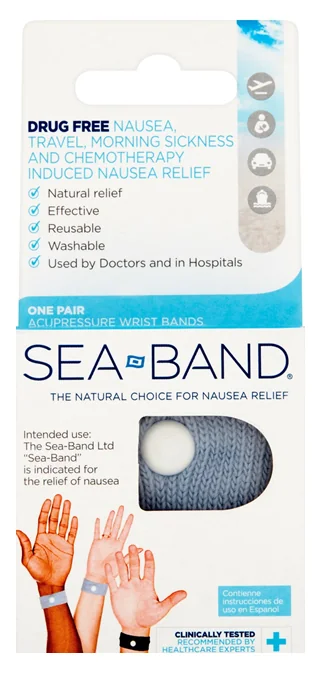 Bratara Contra Starii De Greata Pentru Adulti, 2 Bucati, Sea Band