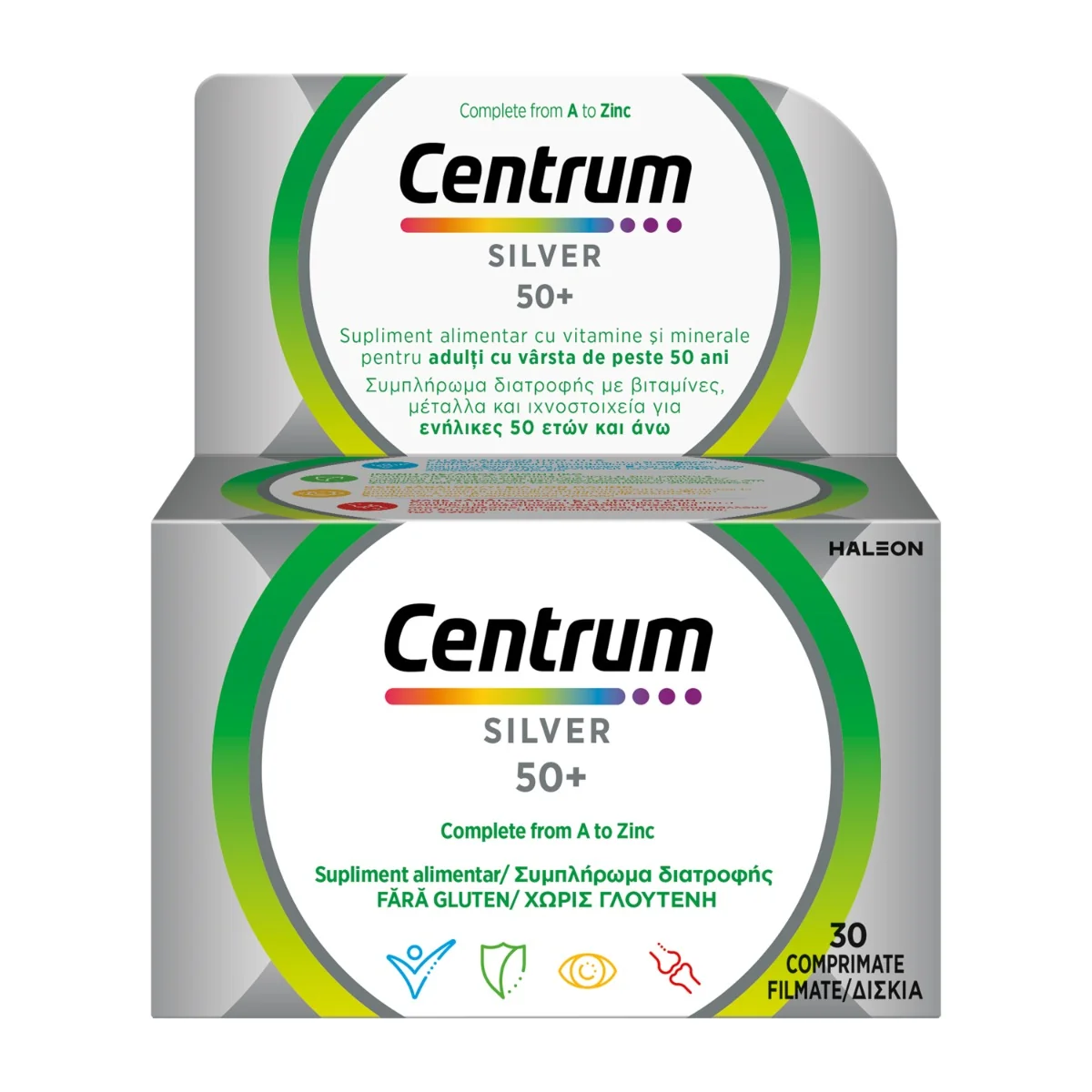 Centrum Silver 50+ Complet De La A La Z, 30 Comprimate, Haleon