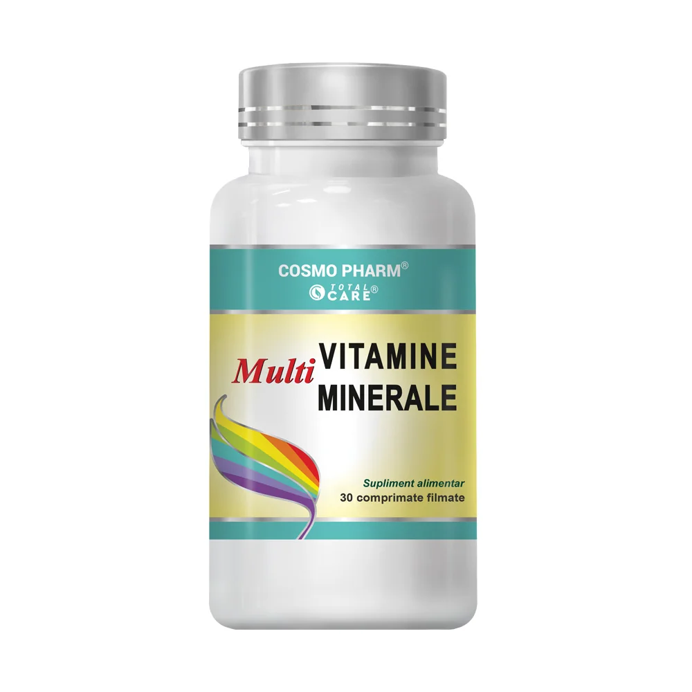 Multivitamine Si Multiminerale, 30 Comprimate, Cosmopharm