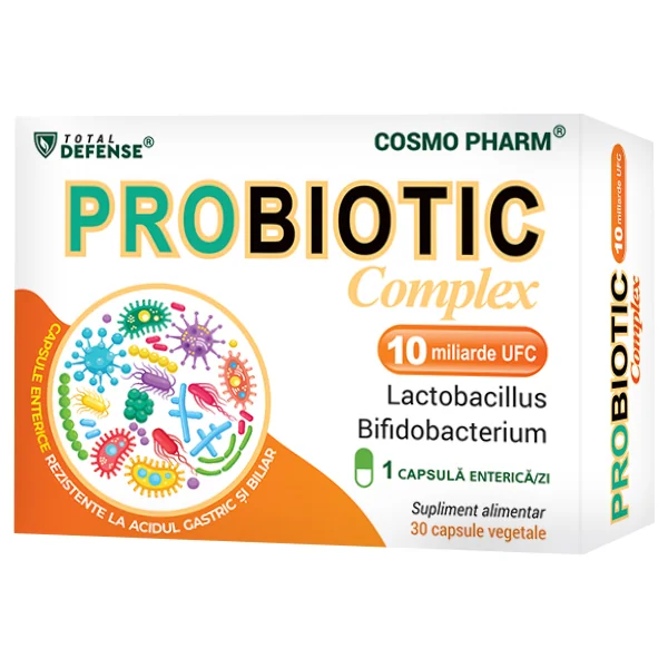 Probiotic Complex, 30 Capsule Vegetale, Cosmopharm