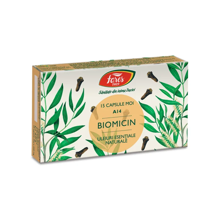 Biomicin, 15 Capsule, Fares