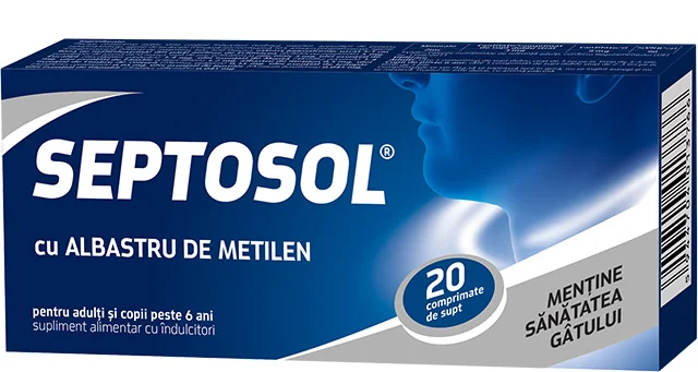 Septosol Cu Albastru De Metilen, 20 Comprimate De Supt, Biofarm