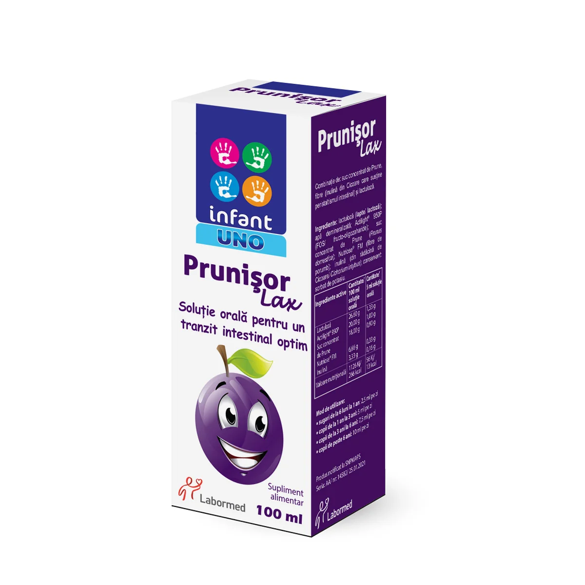 Sirop Prunisor Lax Infant Uno, 100 ml, Labormed