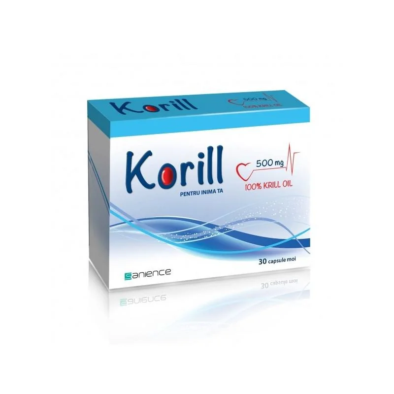 Korill Ulei De Krill 500 mg, 30 Capsule, Sanience