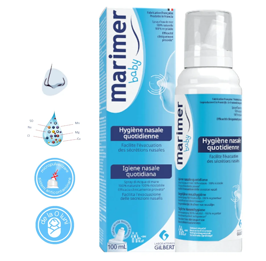 Spray Nazal Izotonic Baby, 100ml, Marimer