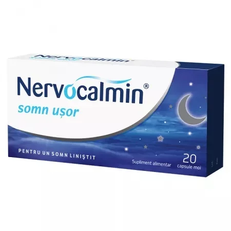 Nervocalmin Somn Usor, 20 Capsule, Biofarm