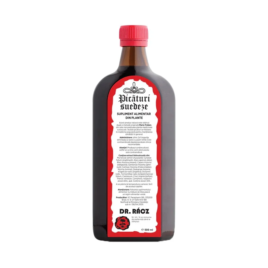 Picaturi Suedeze Dr Racz, 500 Ml, Parapharm