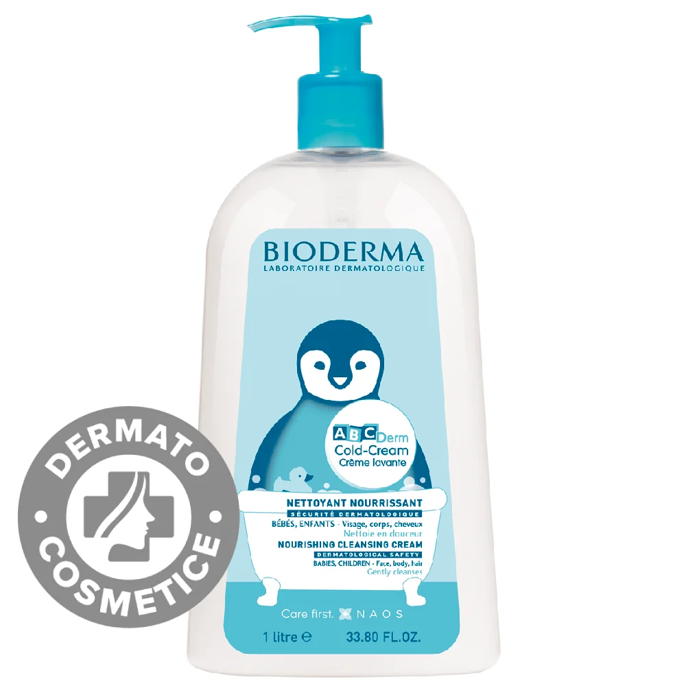 Crema De Spalare ABCDerm Cold Cream, 1000ml, Bioderma