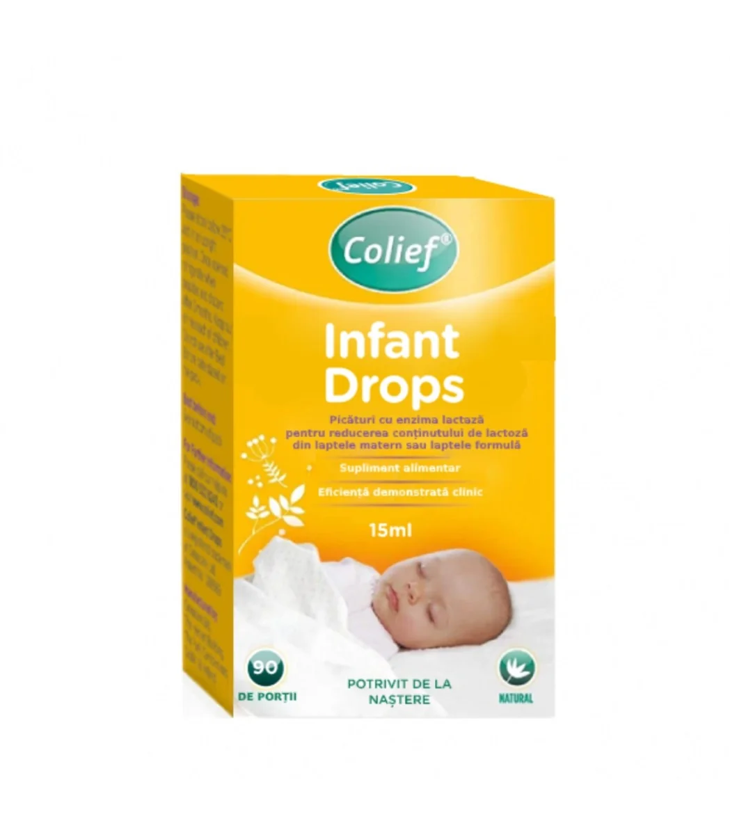 Picaturi Anticolici Cu Enzima Lactaza, 15 Ml, Colief