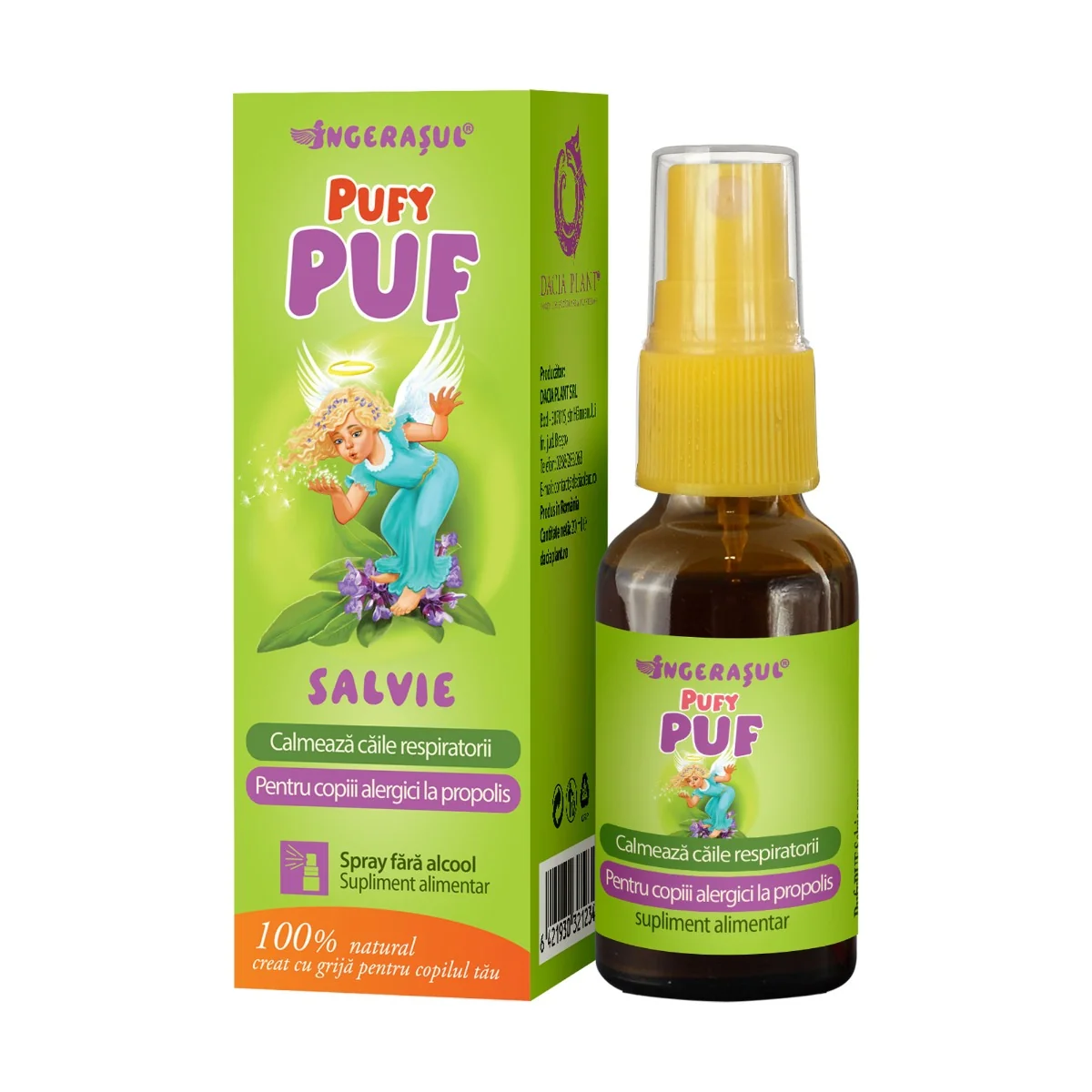 Pufypuf Spray Salvie, 20 Ml, Dacia Plant