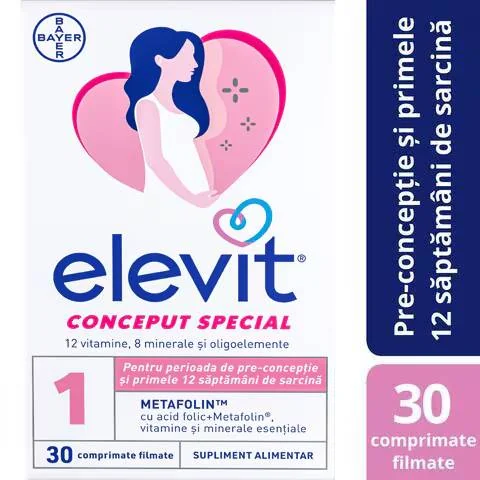 Elevit 1, 30 Comprimate, Bayer