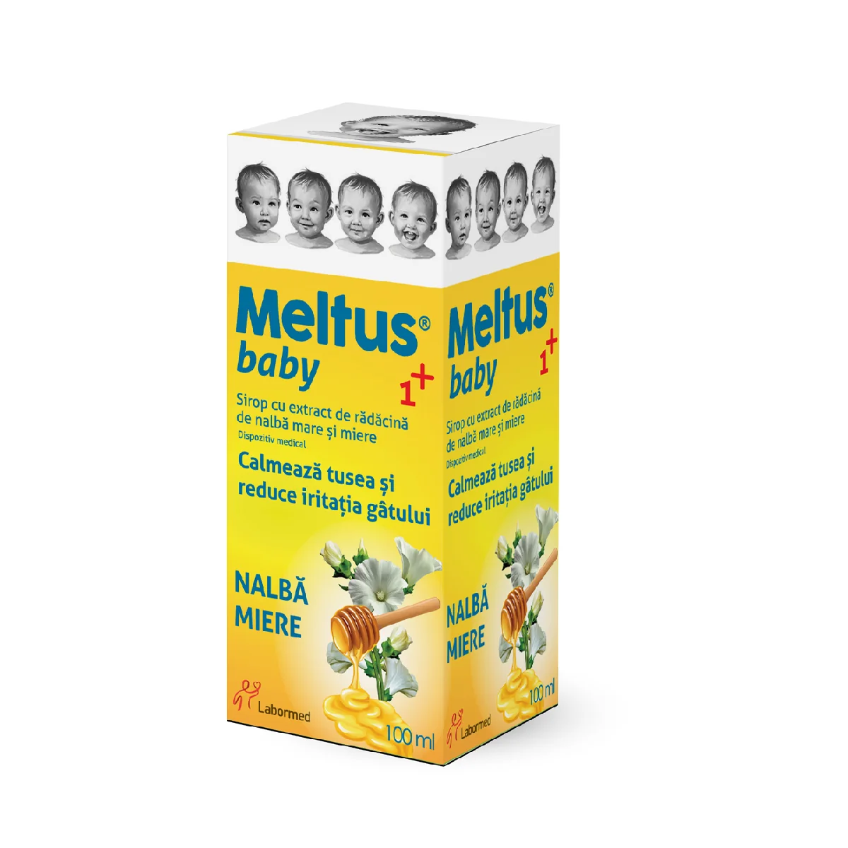 Meltus Baby Sirop Cu Miere, Propolis Si Extract De Nalba Mare, 100ml, Labormed