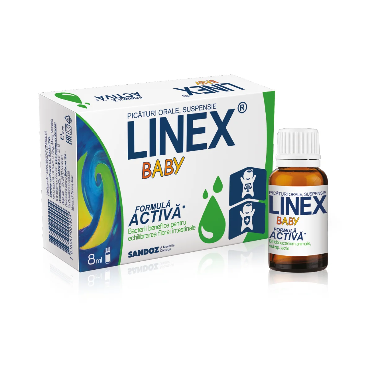 Linex Baby Picaturi, 8ml, Sandoz
