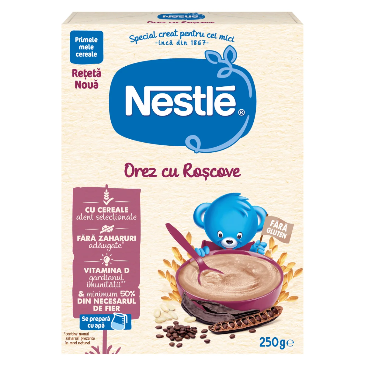 Cereale Pe Baza De Orez Si Roscove +6 Luni, 250g, Nestle