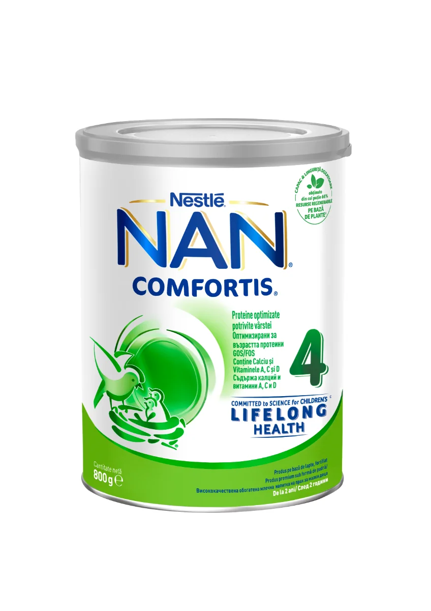 Lapte Praf Nan 4 Comfortis +2 Ani, 800g, Nestle