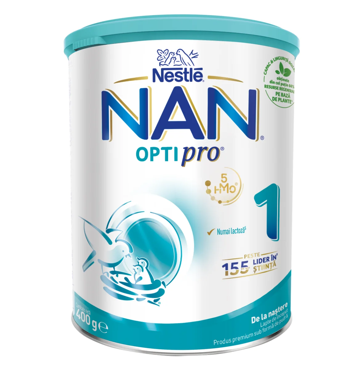 Lapte Praf Nan 1 Optipro HMO Premium +0 Luni, 400g, Nestle