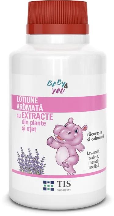 Lotiune Aromata Cu Extracte Din Plante Cu Otet Baby4You, 100 ml, Tis Farmaceutic