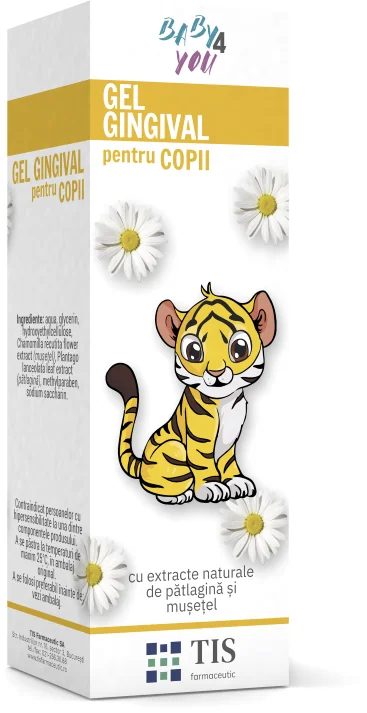 Gel Gingival Pentru Copii Baby4You, 15 ml, Tis Farmaceutic