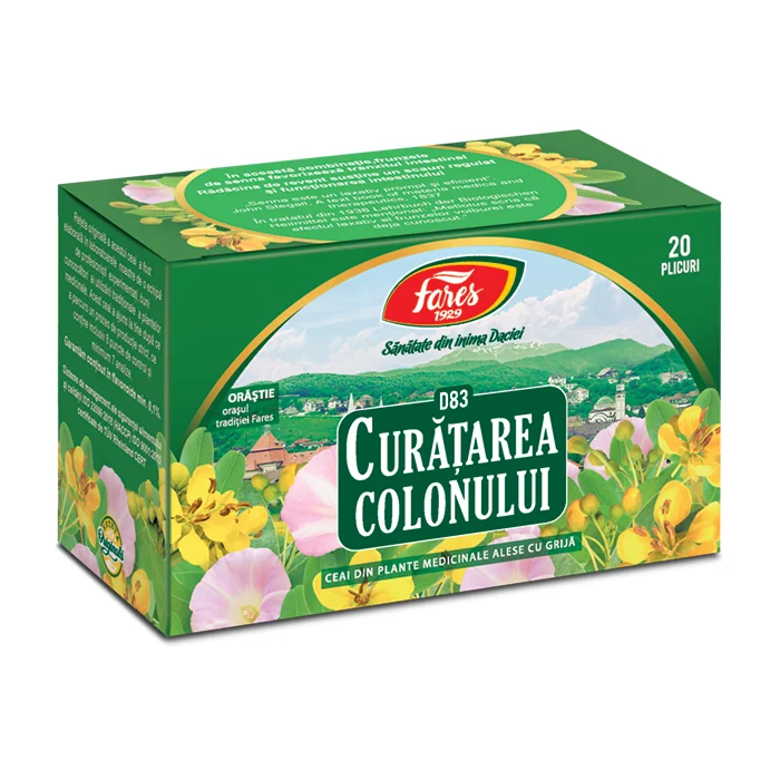 Ceai Curatarea Colonului, 20 Plicuri, Fares