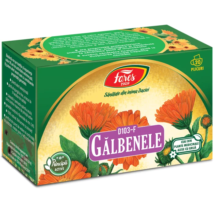 Ceai De Galbenele, 20 Plicuri, Fares
