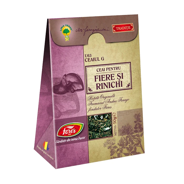 Ceai Fiere Si Rinichi, 50g, Fares