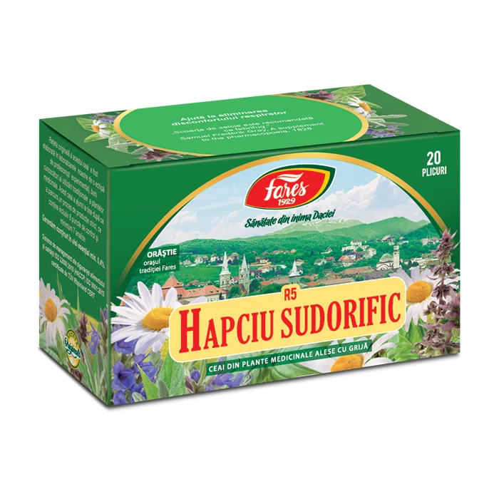 Ceai Hapciu Sudorific, 20 Plicuri, Fares