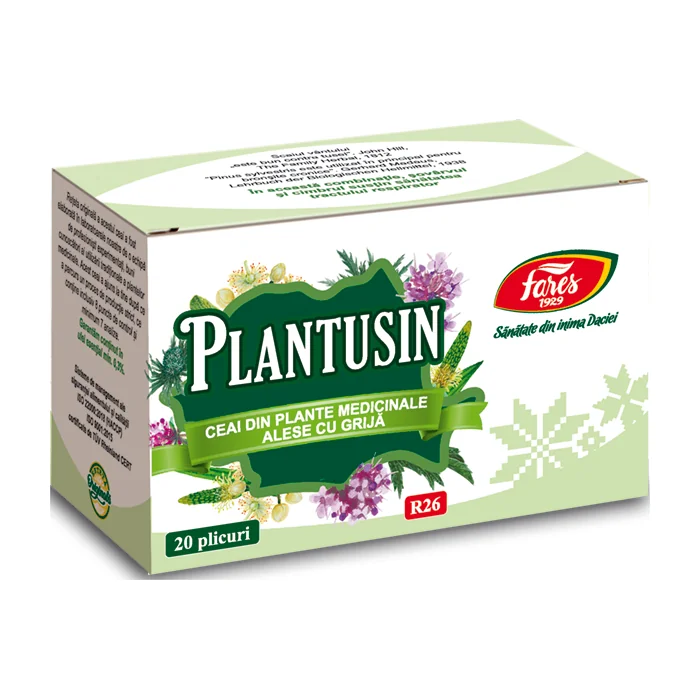 Ceai Plantusin, 20 Plicuri, Fares