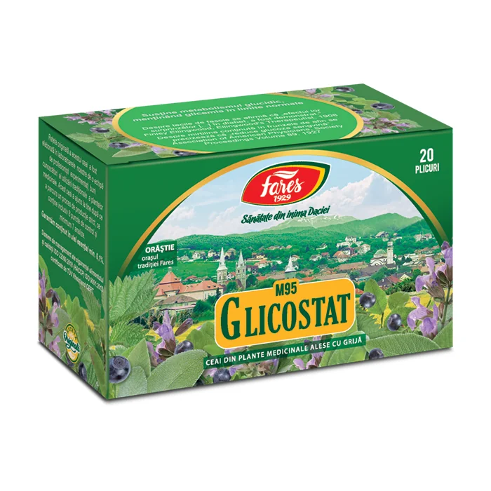 Ceai Glicostat, 20 Plicuri, Fares
