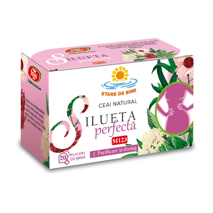Ceai Silueta Perfecta - Purificare Si Drenaj, 20 Plicuri, Fares
